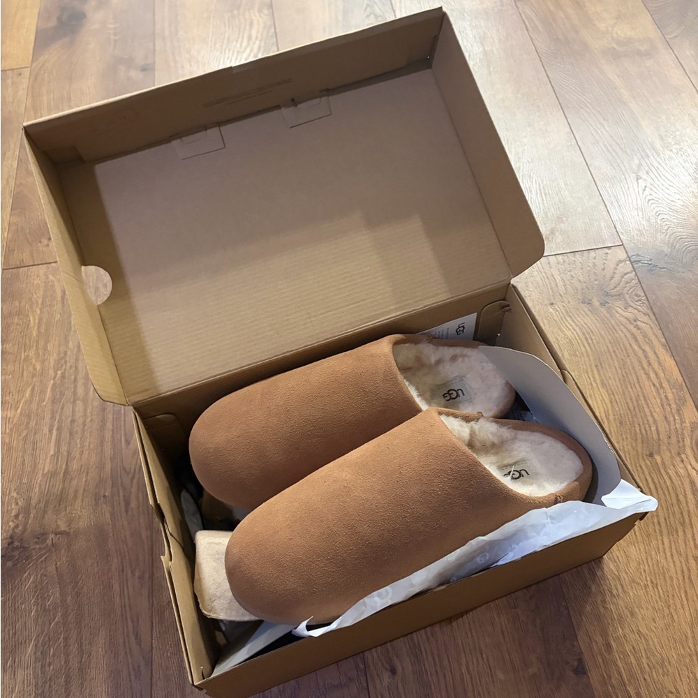 UGG Elea slippers size 8 in Chestnut